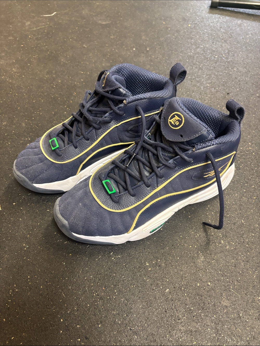Reebok Navy Allen Iverson Answer Basketball Shoes